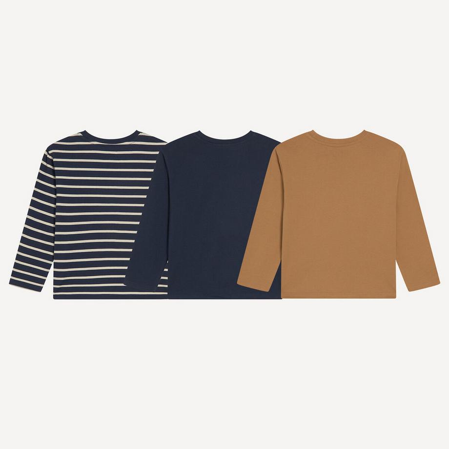 La Redoute Collections  Lot de 3 T-shirts manches longues 