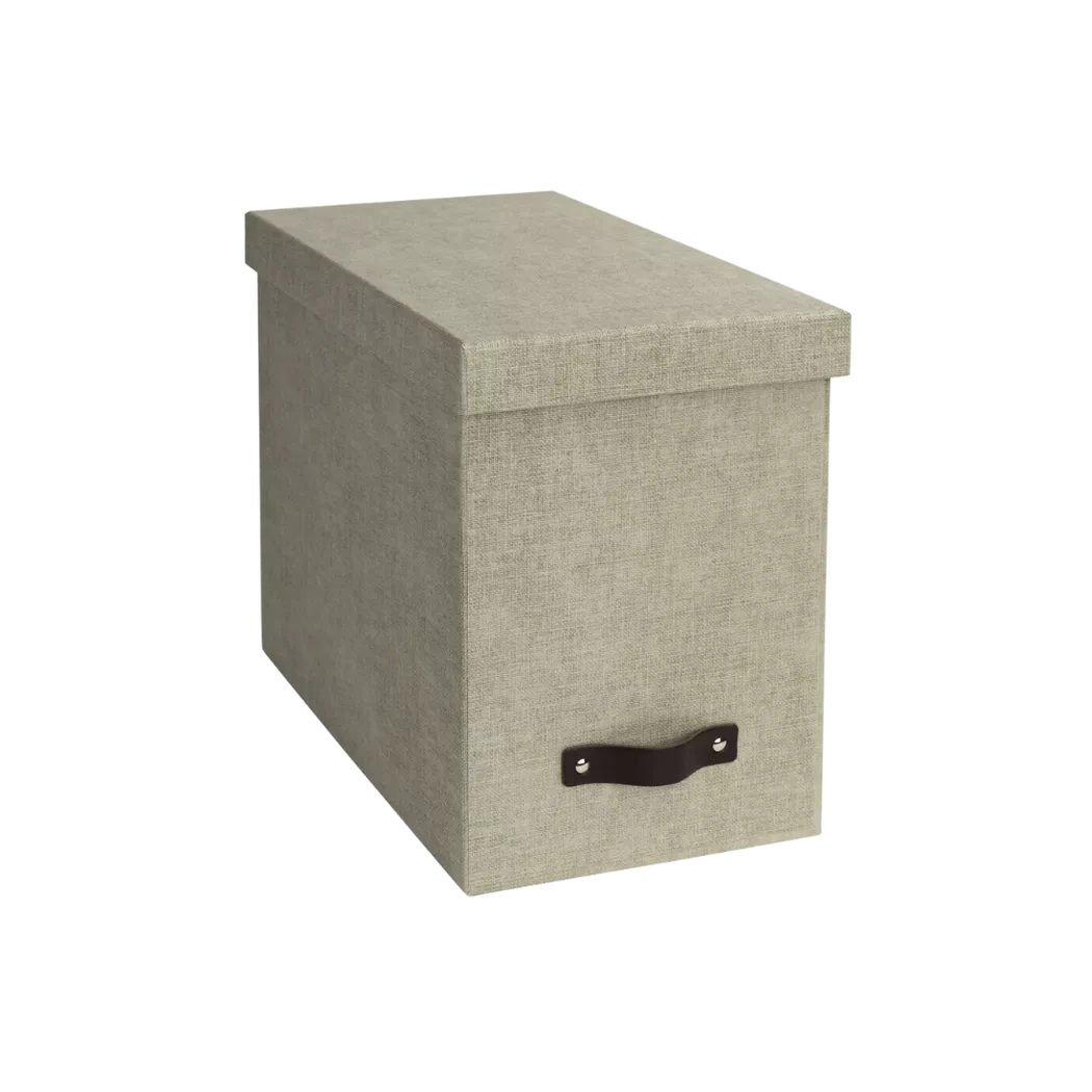 Bigso Box of Sweden – JOHAN Hängeregister Linnen Canvas, One Size, Beige