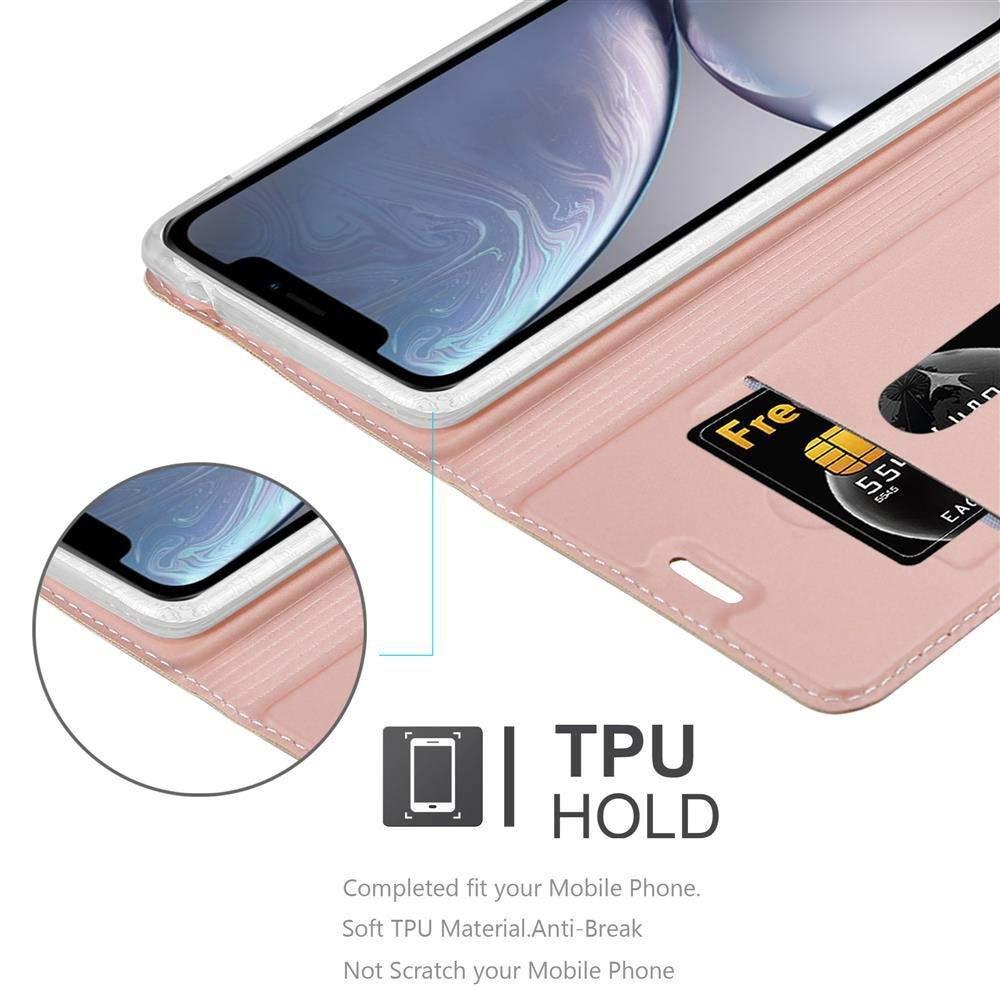 Cadorabo  Housse compatible avec Apple iPhone XR - Coque de protection avec fermeture magnétique, fonction de support et compartiment pour carte 