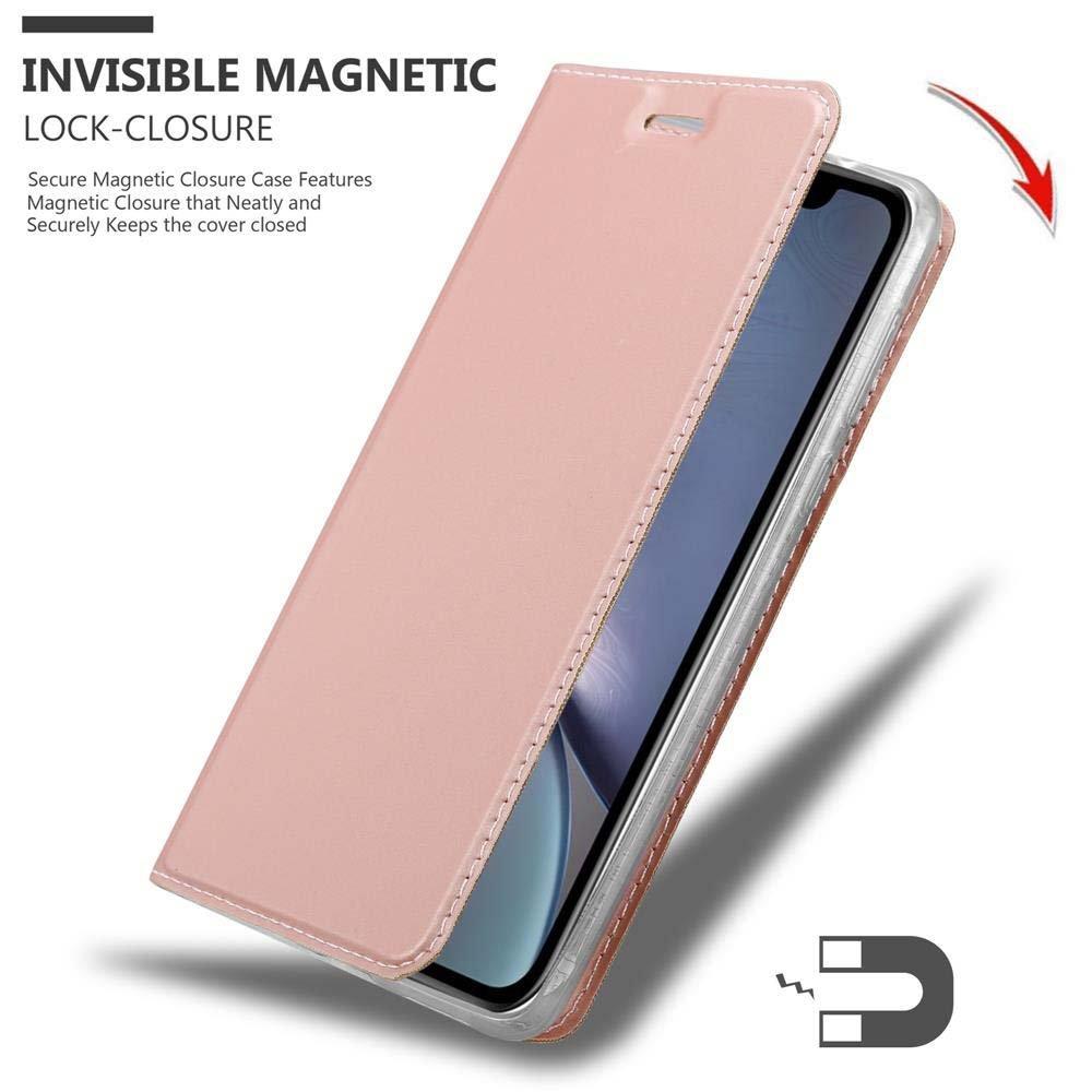 Cadorabo  Housse compatible avec Apple iPhone XR - Coque de protection avec fermeture magnétique, fonction de support et compartiment pour carte 