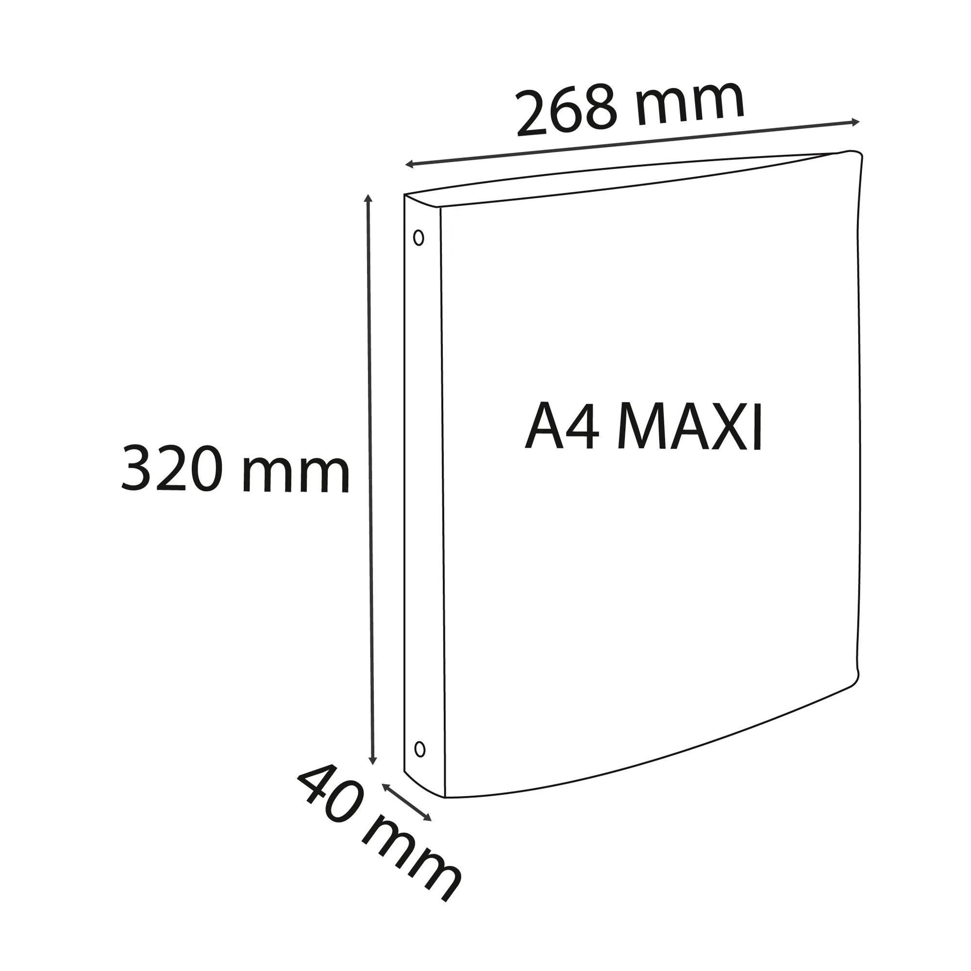 Exacompta Raccoglitore polipropilene Chromaline - 2 anelli 30 mm - A4 maxi - x 15  