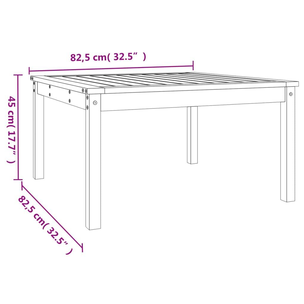 VidaXL Table de jardin bois de pin  