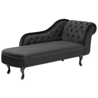 Beliani Chaise longue versione destra en Velluto Moderno NIMES  