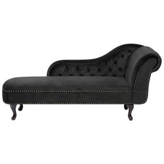 Beliani Chaise longue versione destra en Velluto Moderno NIMES  