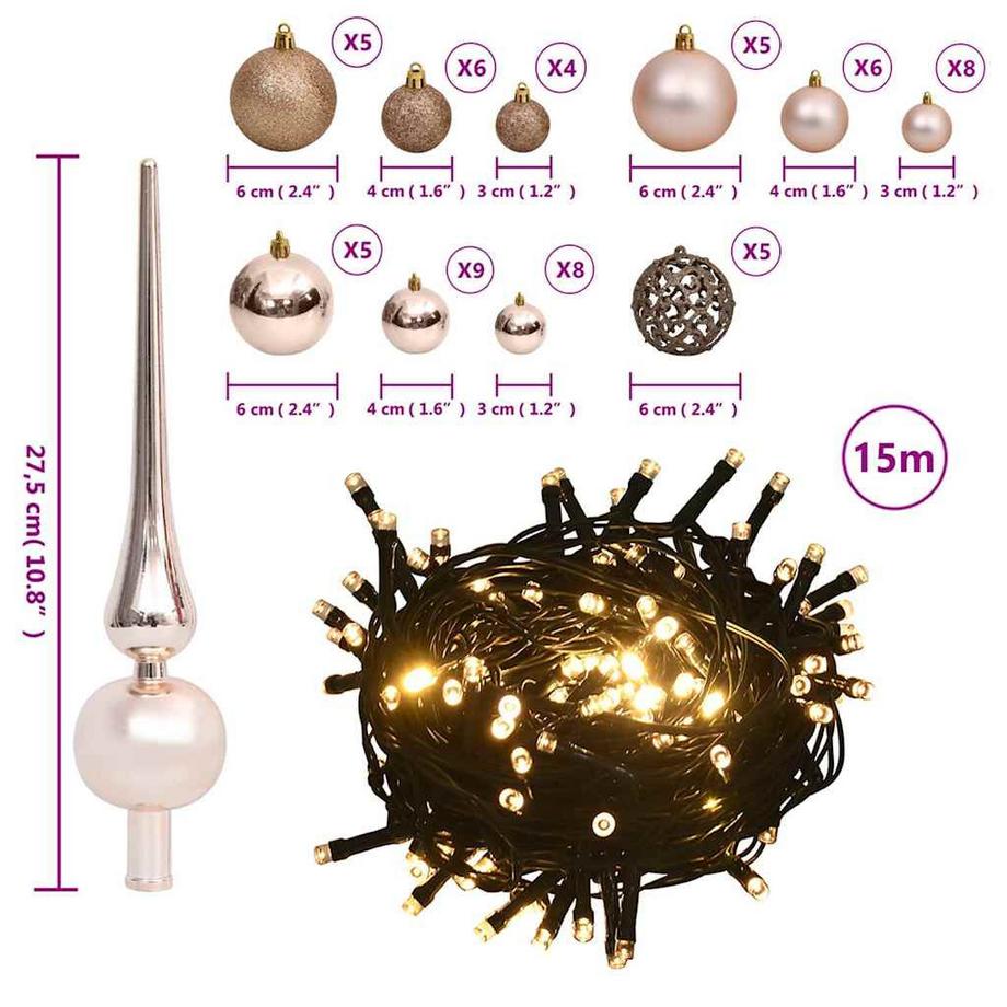 VidaXL Weihnachtskugel-set  