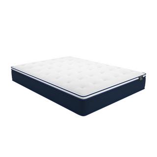 Ysmée Ensemble 180 x 200 cm sommier coffre blanc + matelas ressorts ensachés et surmatelas intégré ép.24cm - ALTIER de YSMÉE  