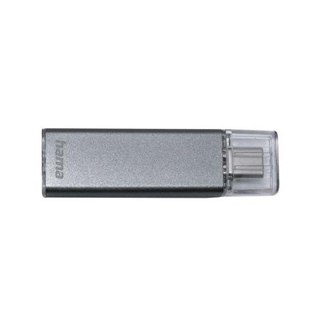hama  Uni-C Classic - USB-Stick, USB-C 3.1, 128GB, 90 MBs, Anthrazit 