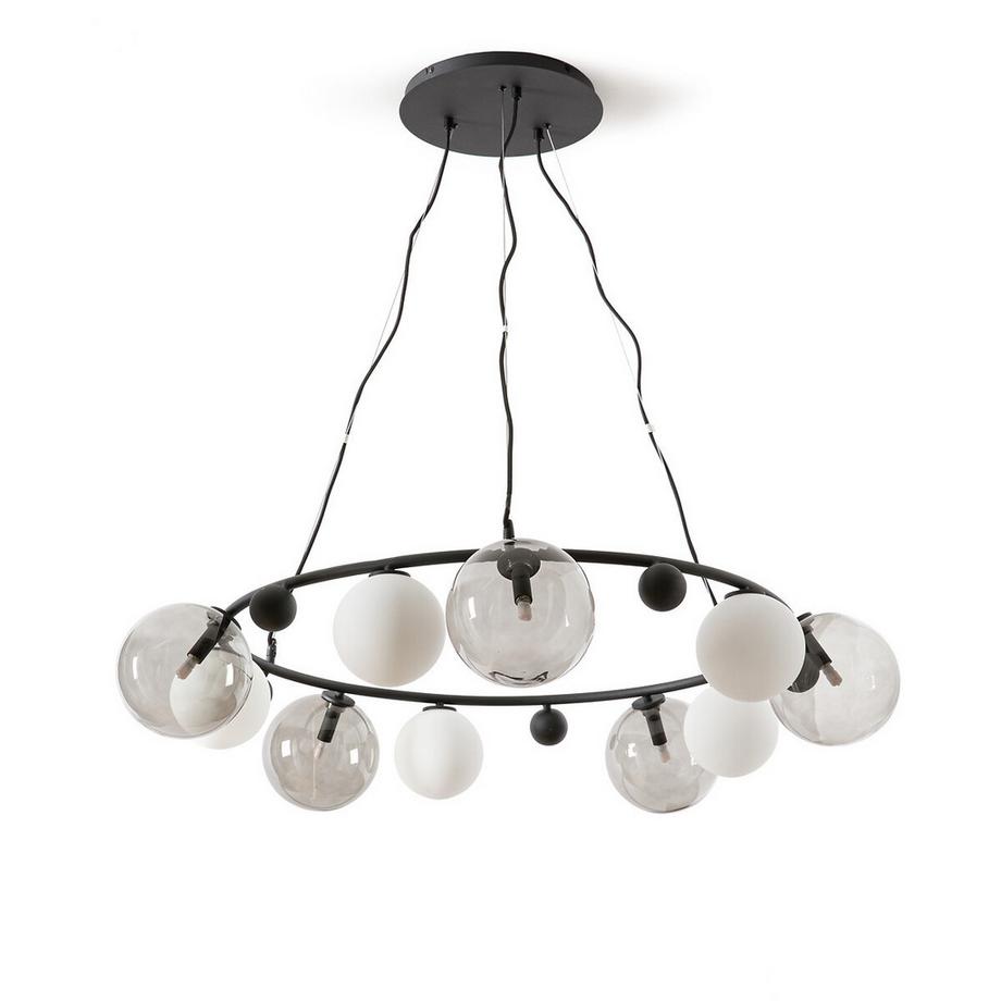 AM.PM  Suspension ronde verre et métal 