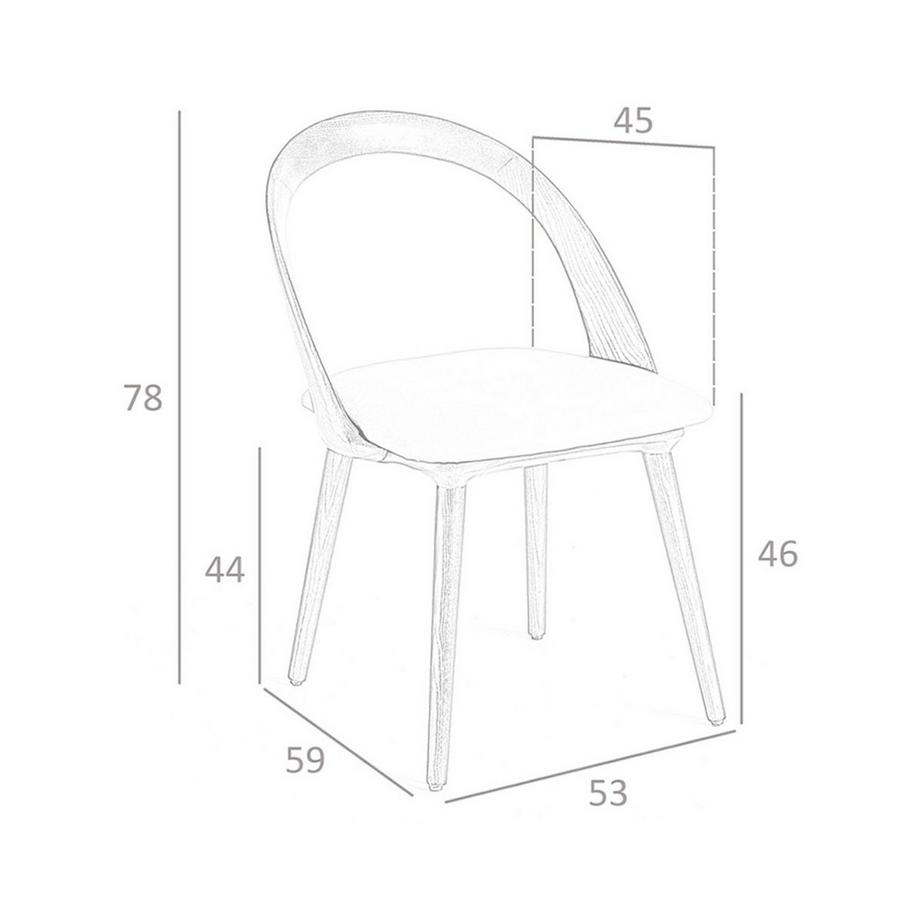 ANGEL CERDA Sedia in ecopelle noce e visone  