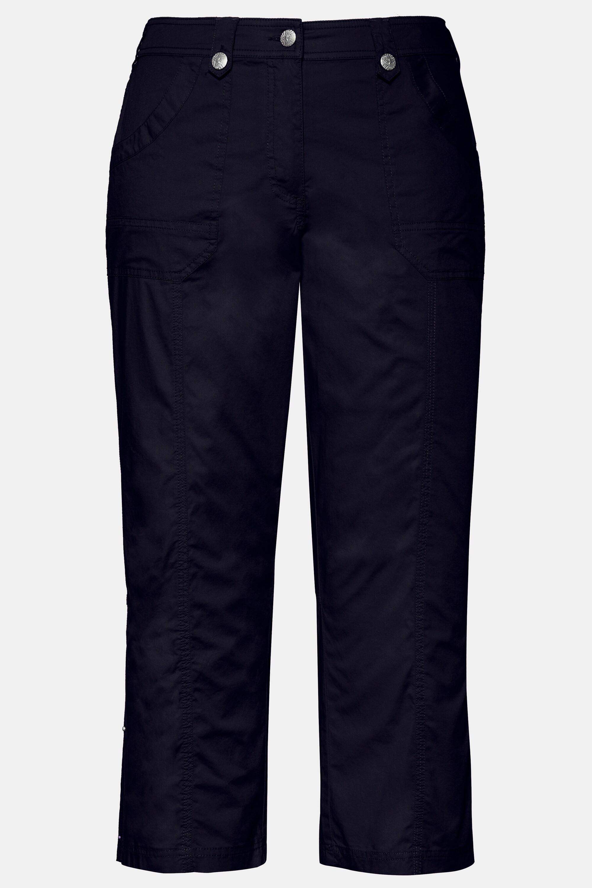 Ulla Popken  Pantalon cargo 7/8 avec attaches, taille confortable 