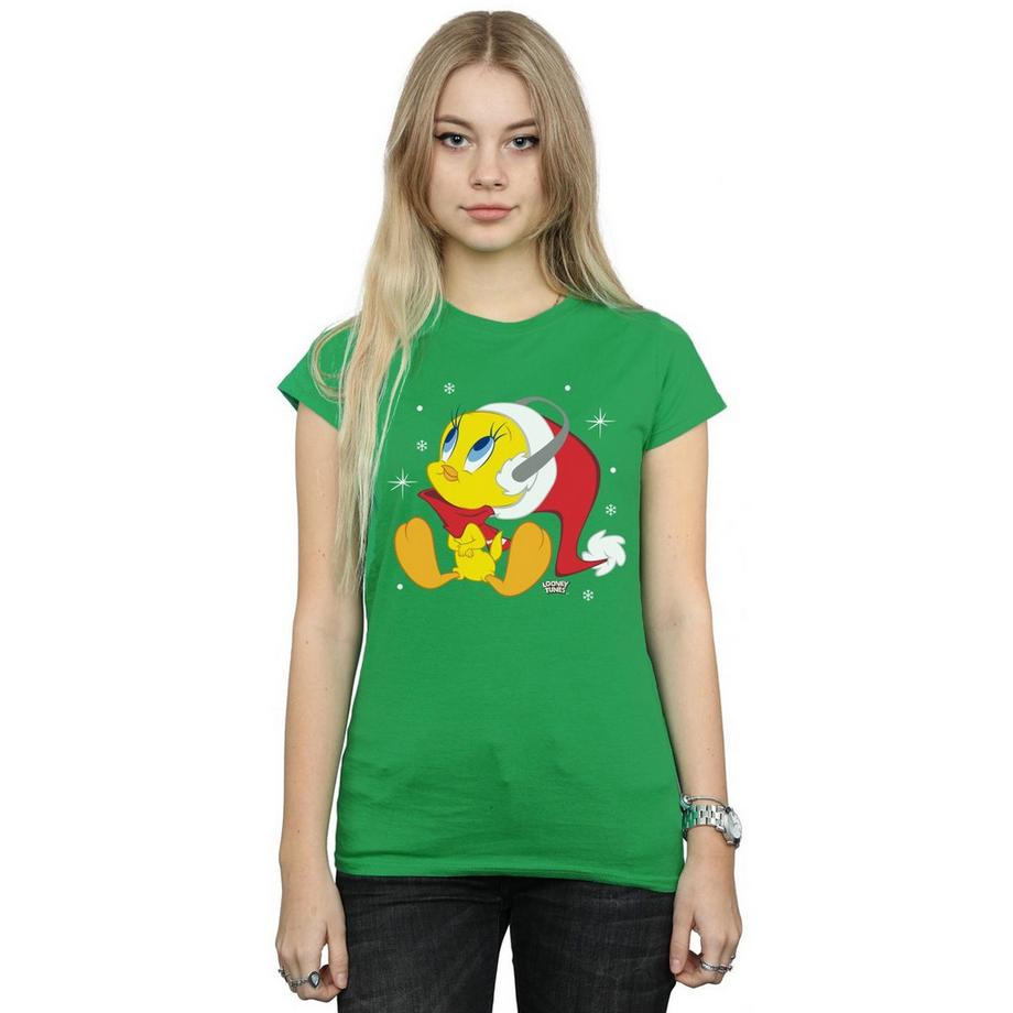 LOONEY TUNES Tweety Bird T-Shirt Noël  