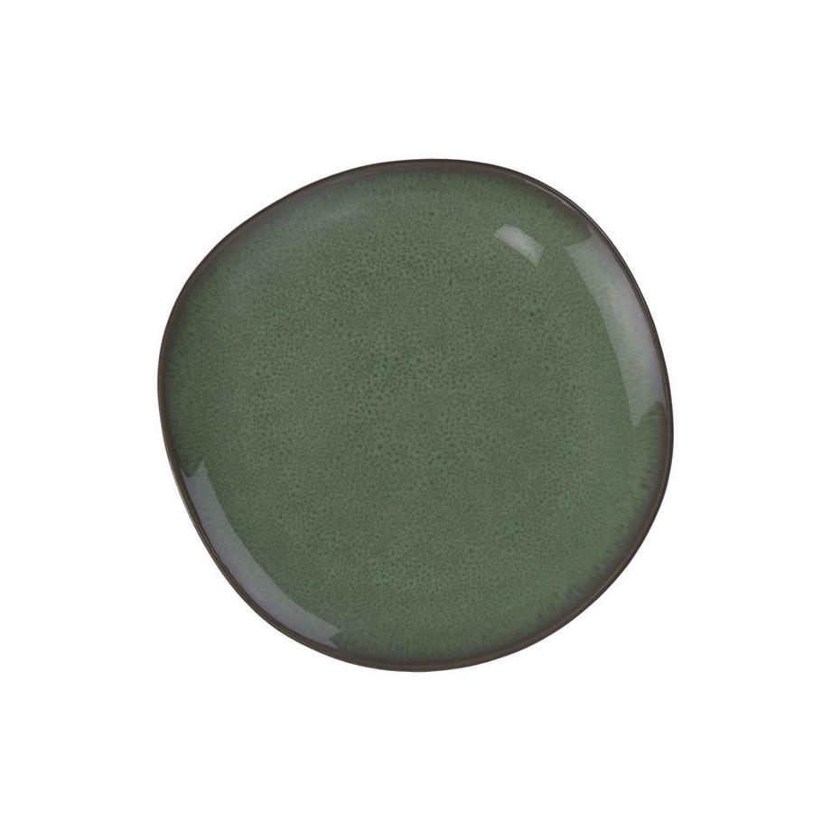 Assiette plate Lave vert