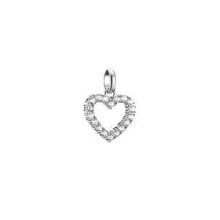 Thomas Sabo  Charm-Anhänger Herz Mit Weißen Steinen – Connect 