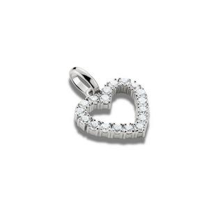 Thomas Sabo  Charm-Anhänger Herz Mit Weißen Steinen – Connect 