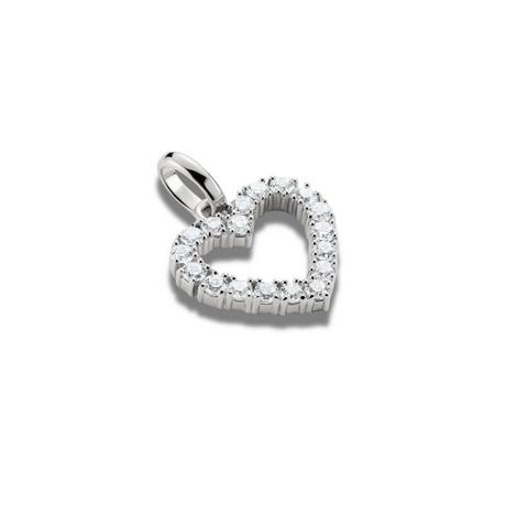 Thomas Sabo  Charm-Anhänger Herz Mit Weißen Steinen – Connect 