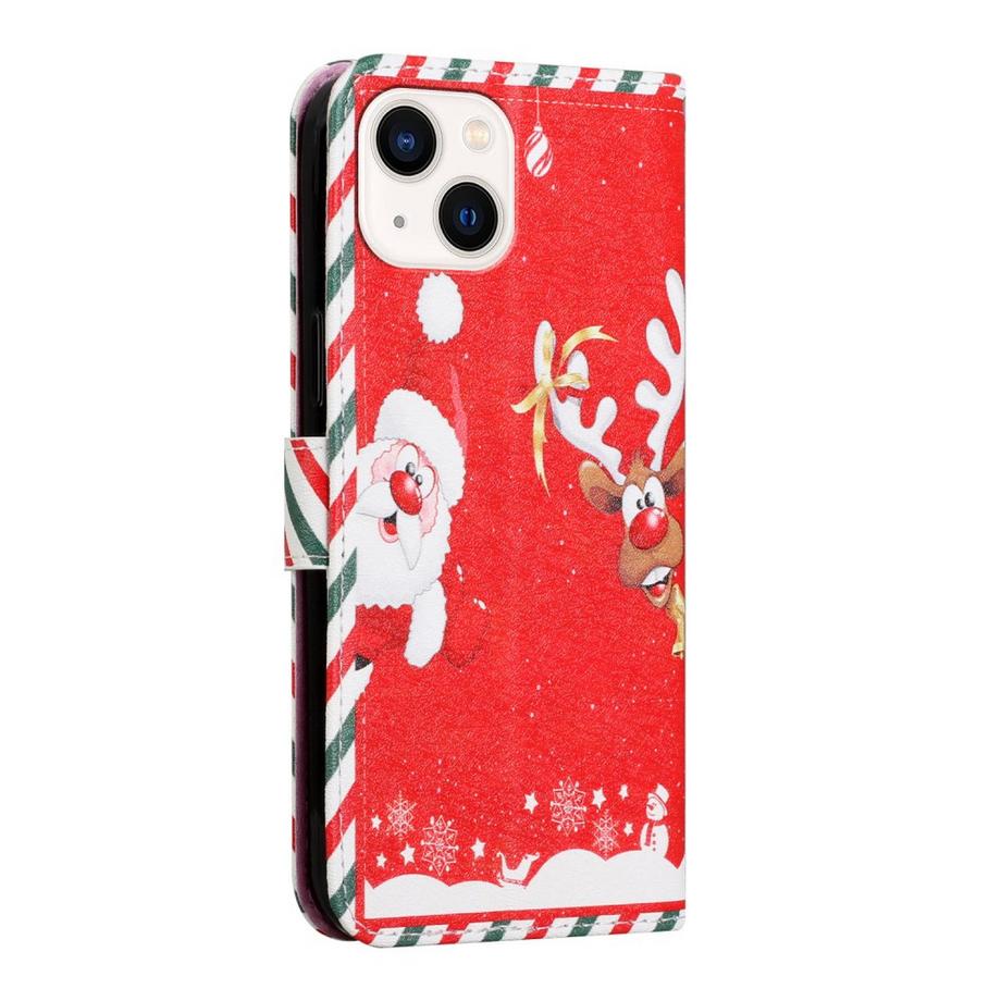 Cover-Discount  iPhone 13 mini - Etui en cuir coque Père Noël 