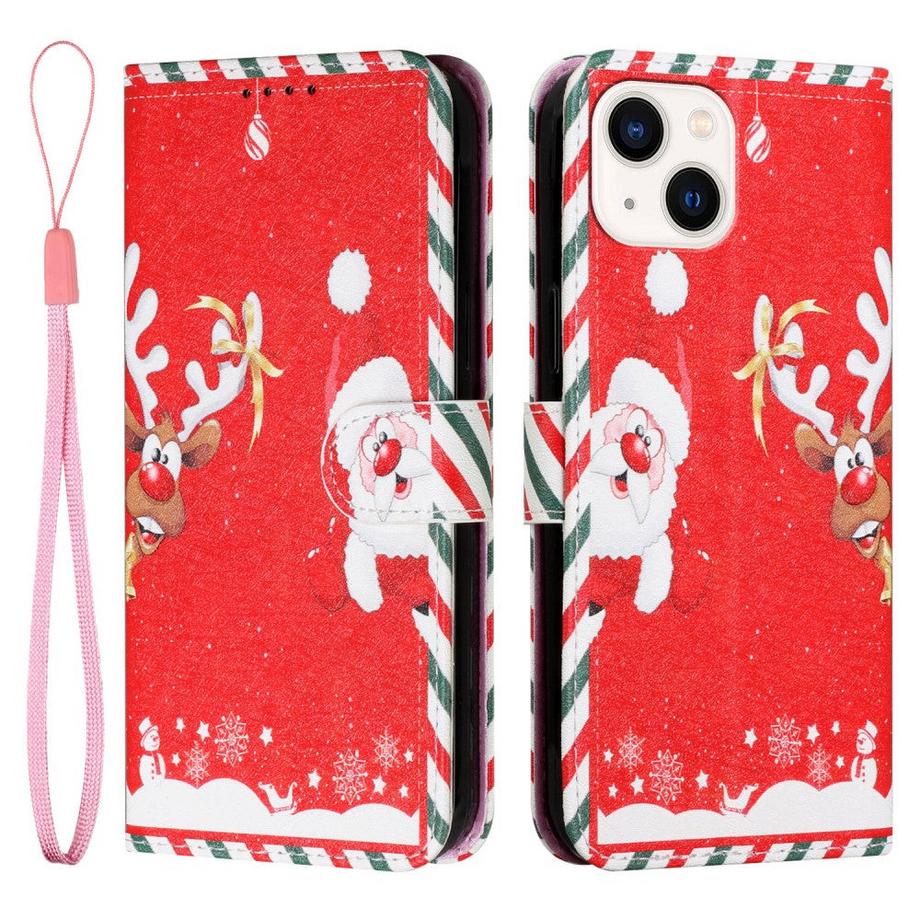 Cover-Discount  iPhone 13 mini - Etui en cuir coque Père Noël 