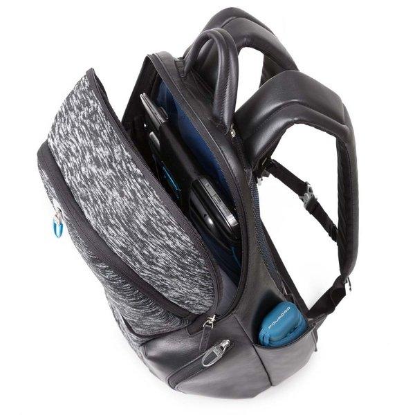 Piquadro Coleos Zaino per Laptop con Scomparto iPad 10.5 pollici iPad 9.7 pollici e Power Bank  