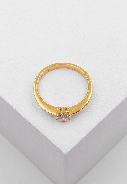 MUAU Schmuck  Bague Solitaire Diamant 0.50ct. or jaune 750 