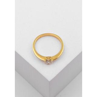 MUAU Schmuck  Bague Solitaire Diamant 0.50ct. or jaune 750 