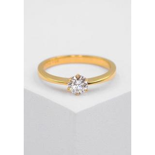 MUAU Schmuck  Bague Solitaire Diamant 0.50ct. or jaune 750 