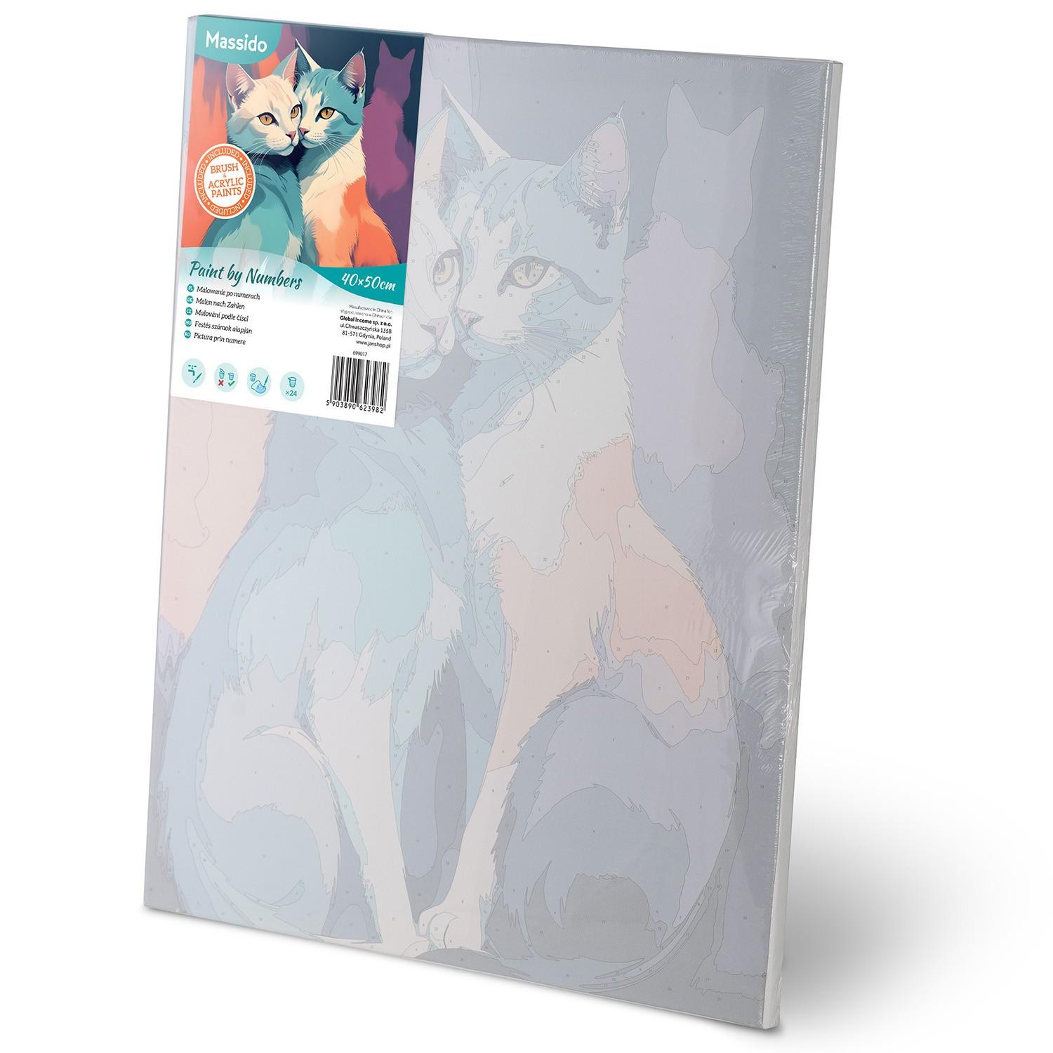 B2X Malen nach Zahlen 40x50 cm Massido Cats  