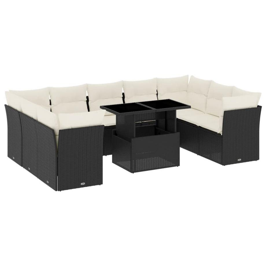 set divano da giardino Polirattan