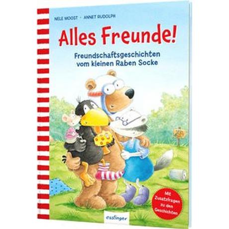 Der kleine Rabe Socke: Alles Freunde! Moost, Nele; Rudolph, Annet (Illustrationen) Copertina rigida 