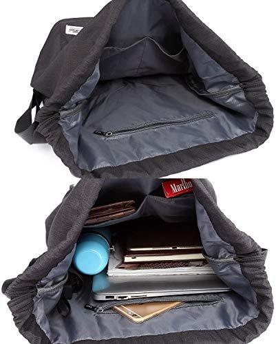 Only-bags.store Zaino a sacco con coulisse e tasca interna  