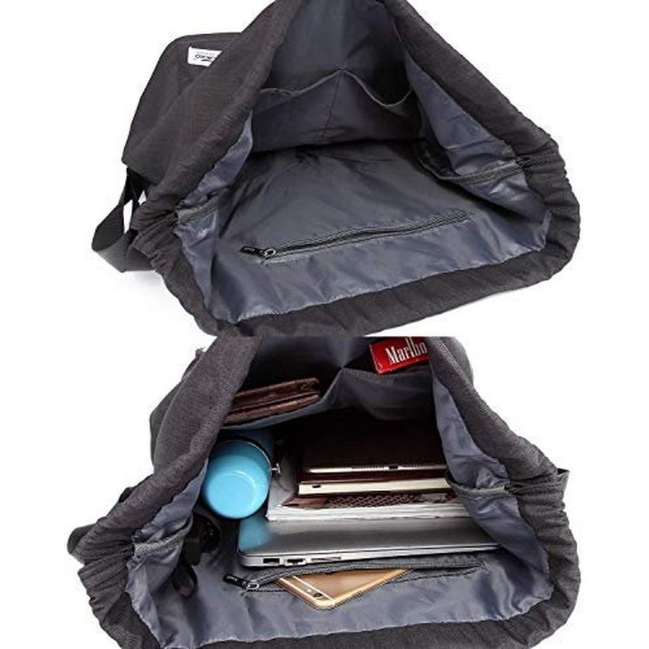 Only-bags.store Kordelzug Turnbeutel mit Innentasche  