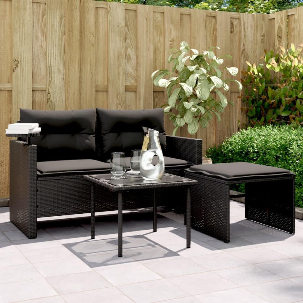 VidaXL Gartensofagarnitur poly-rattan  