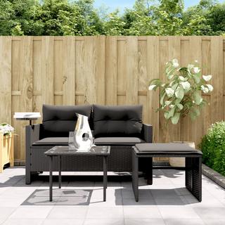 VidaXL Gartensofagarnitur poly-rattan  