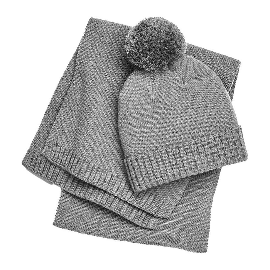 Beechfield Ensemble Bonnet et Écharpe Tacheté  