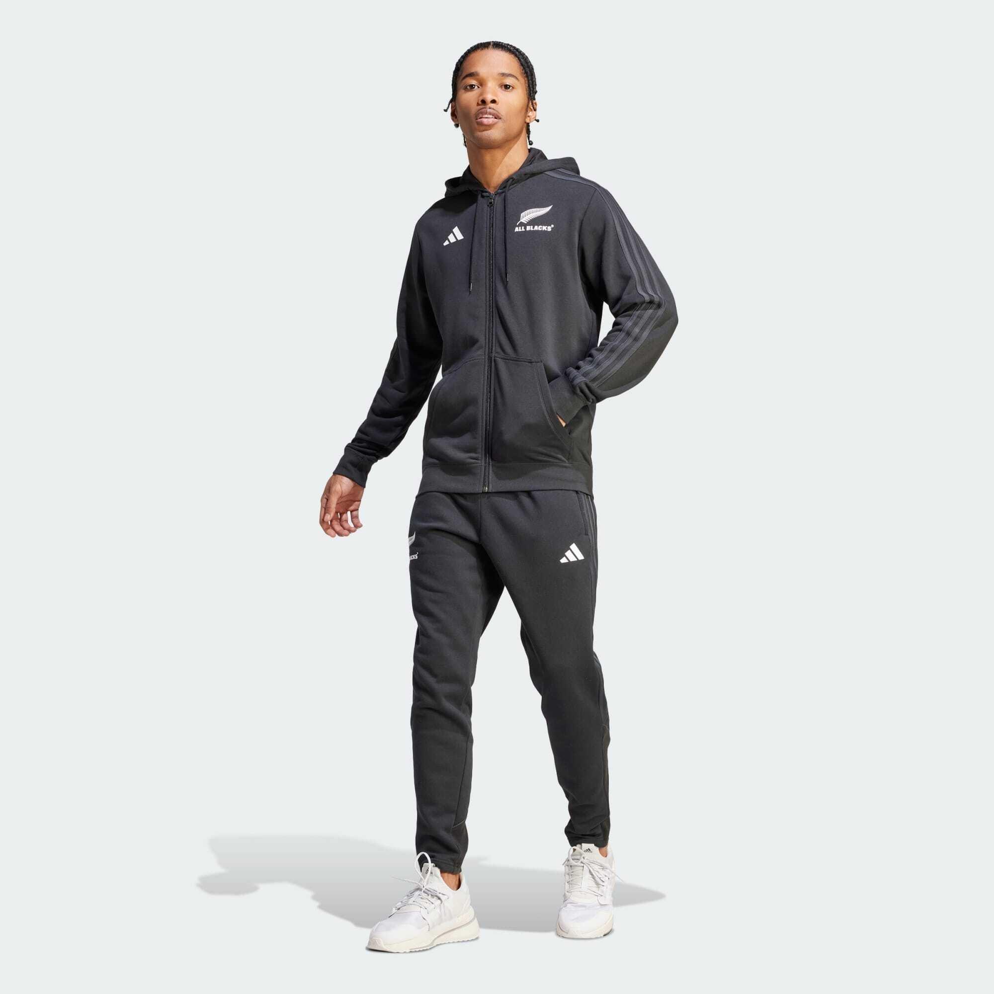 adidas All Blacks 3-Streifen Full Zip Hoodie  