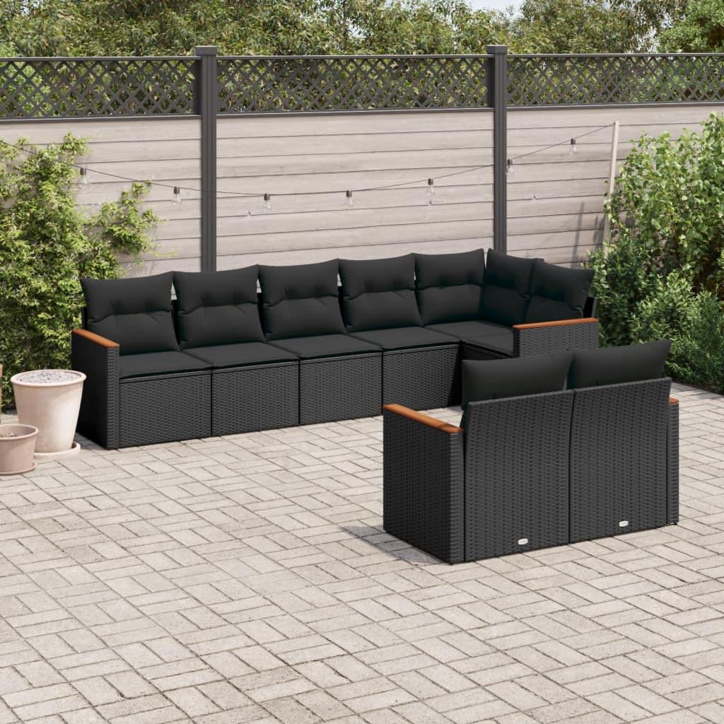 VidaXL set divano da giardino Polirattan  