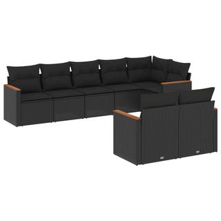 VidaXL set divano da giardino Polirattan  