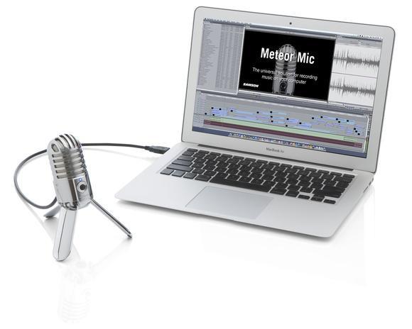 SAMSON  SAMSON Meteor USB Microphone chrome SAMTR Studio Condenser Micro 