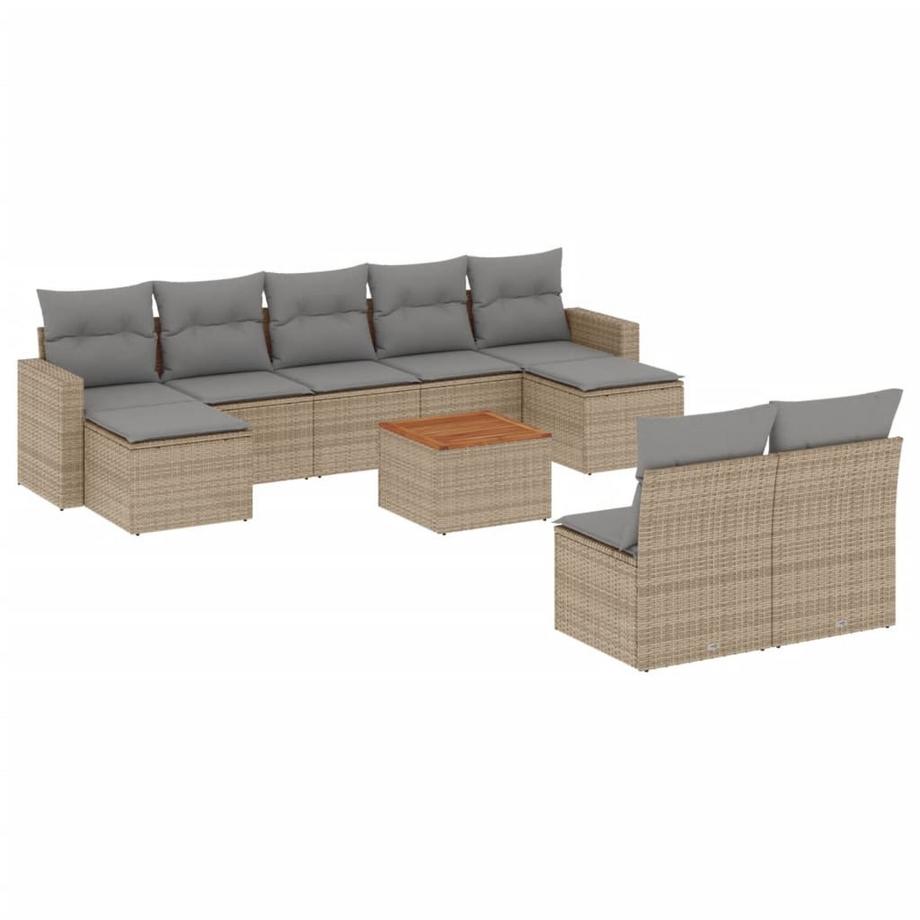 set divano da giardino Polirattan