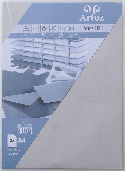 Artoz ARTOZ Bogen 1001 A4 100g, lichtgrau 5 Blatt  