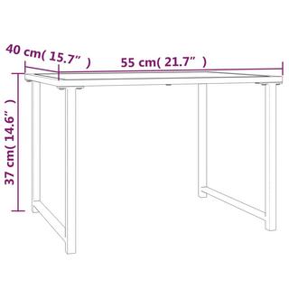 VidaXL Gartentisch stahl  