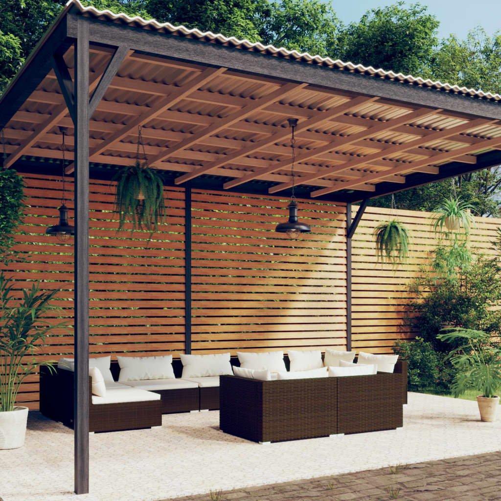 VidaXL Ensemble de meubles de jardin rotin synthétique  