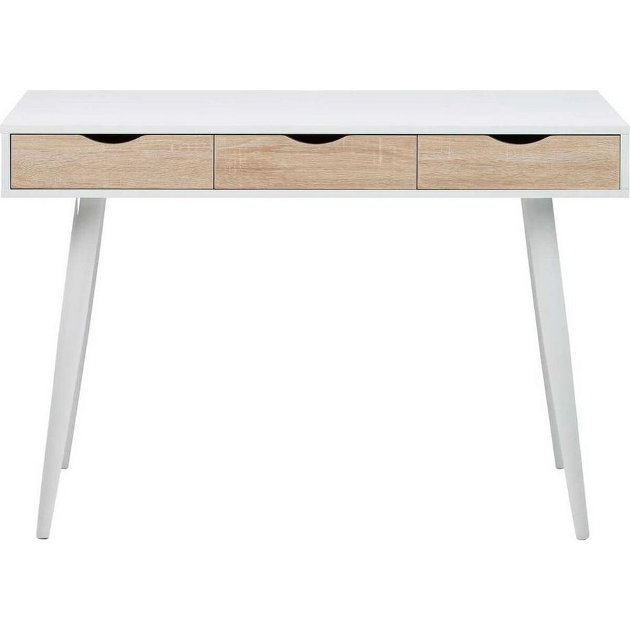 Scrivania Pluto rovere bianco 110x50
