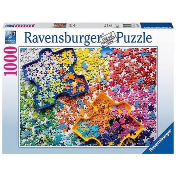 Puzzle Viele bunte Puzzleteile (1000Teile)