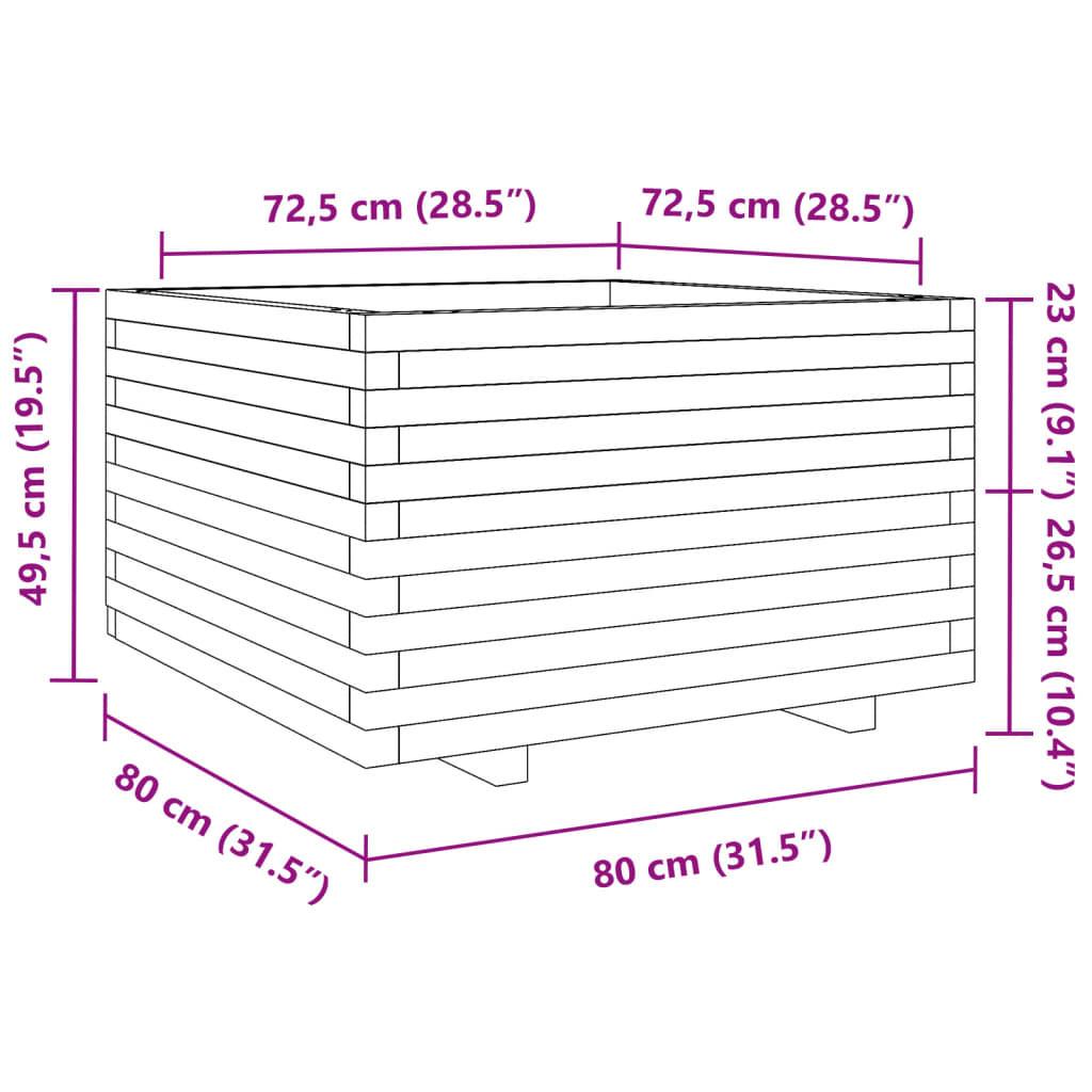 VidaXL fioriera da giardino Legno di pino  