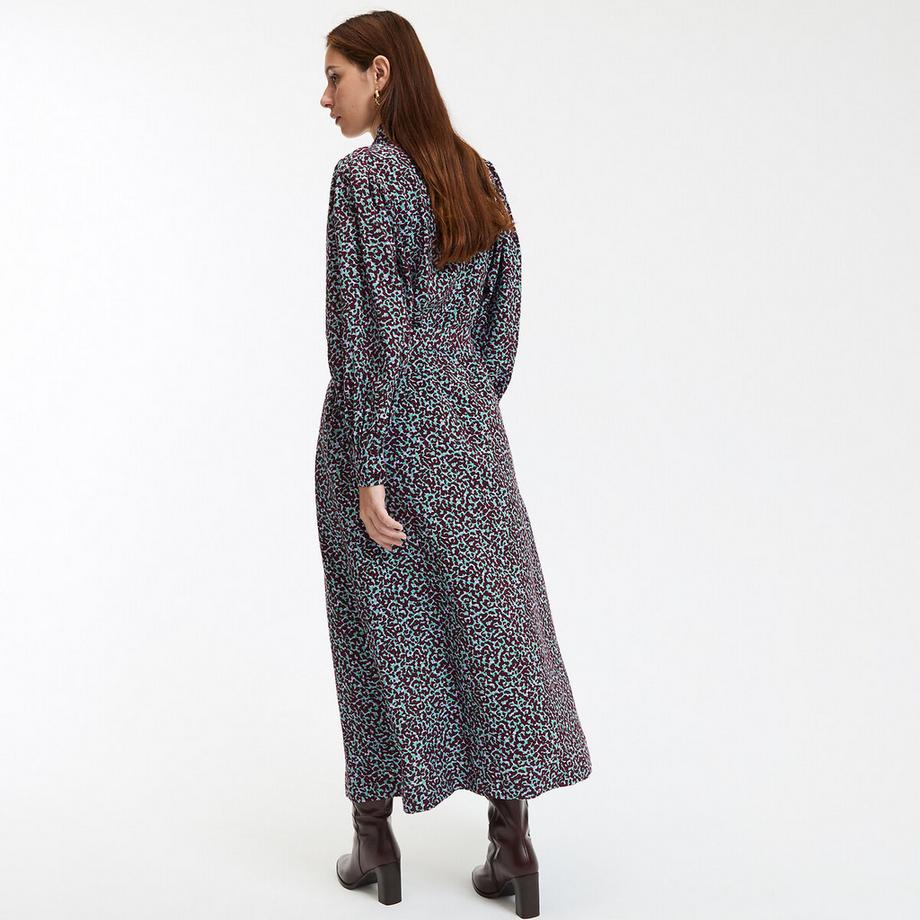 La Redoute Collections Abito lungo svasato con cintura da annodare  