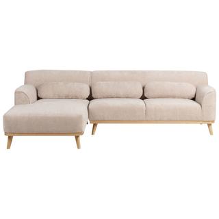 Beliani Ecksofa aus Chenillegewebe Modern SIMOS  