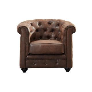 Vente-unique Sessel Microfaser VintageLook CHESTERFIELD  