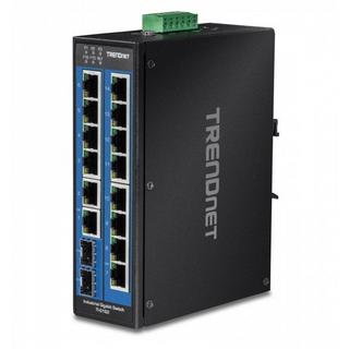 TRENDNET  Industrie Switch 16Port Gbit DIN-Rail (16 Ports) 