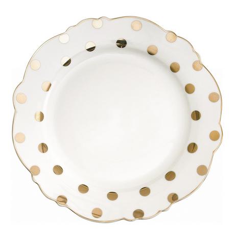 Mathilde M Assiette à dessert Madame de Récamier-Pois  