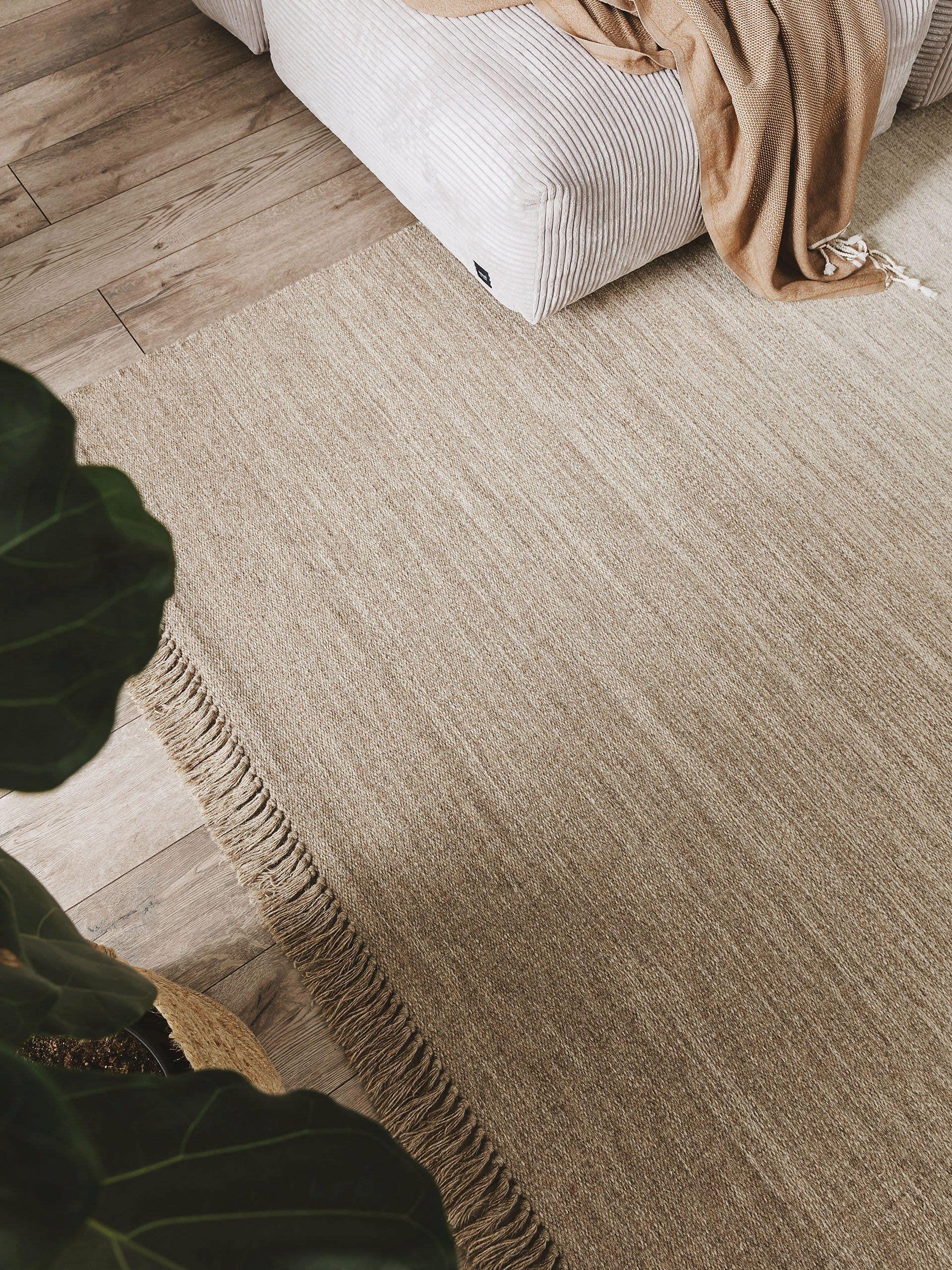 Benuta Tapis de laine Shilan Beige  